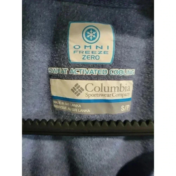 Columbia Omni-Freeze ZERO Blue T-shirt Small - Picture 5 of 5